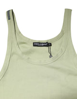 Dolce & Gabbana Light Green Tank Sleeveless Men Men T-shirt