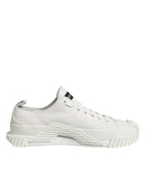 Dolce & Gabbana White Logo Graffiti Low Top Sneakers Shoes