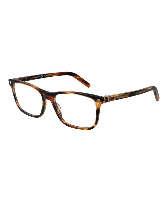 Ermenegildo Zegna Brown Men Glasses Frame