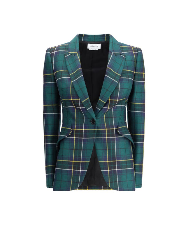 Alexander McQueen Check patterned Blazer