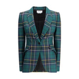 Alexander McQueen Green Wool Blazer