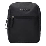 Piquadro Black Fabric Crossbody Bags