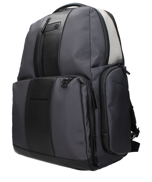 Piquadro Gray Nylon Backpacks