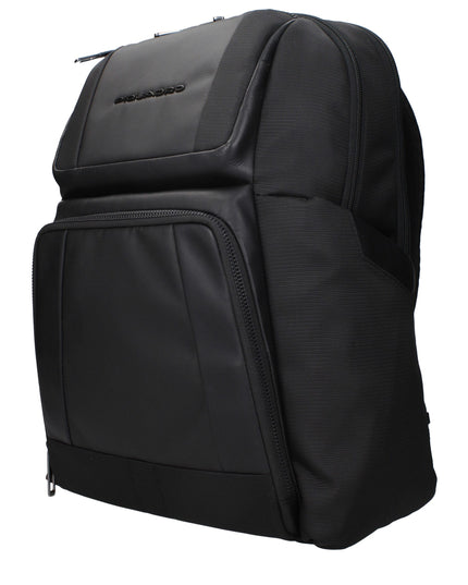 Piquadro Black Nylon Backpacks
