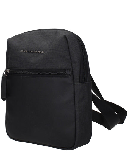 Piquadro Black Fabric Crossbody Bags