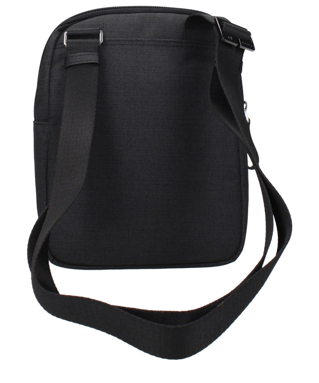 Piquadro Black Fabric Crossbody Bags