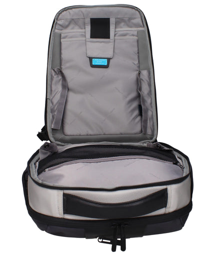 Piquadro Gray Nylon Backpacks
