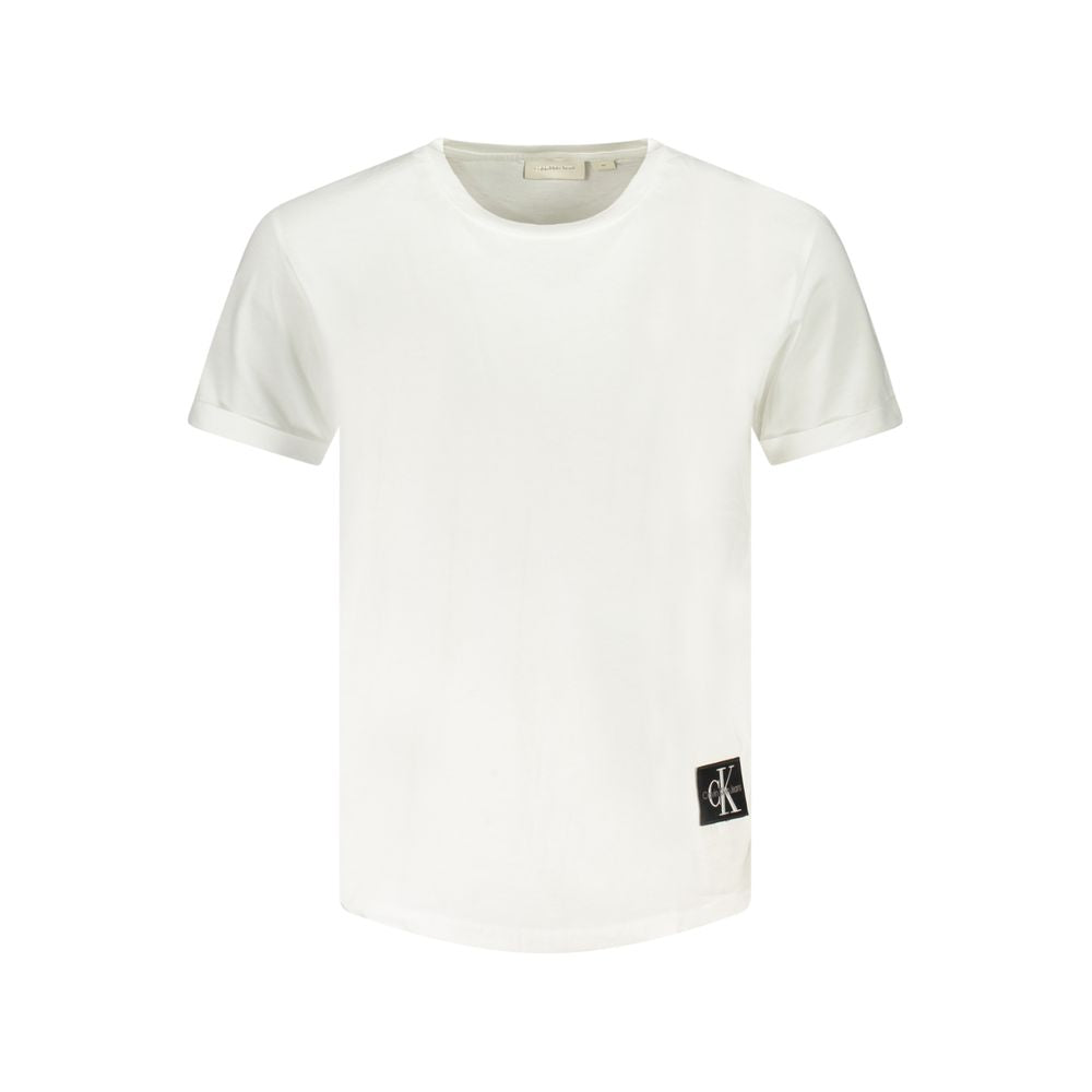 Calvin Klein White Cotton Men T-Shirt