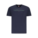 Tommy Hilfiger Blue Cotton Men T-Shirt