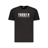 Tommy Hilfiger Black Cotton Men T-Shirt