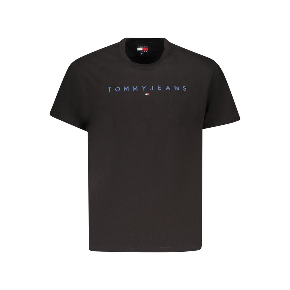 Tommy Hilfiger Black Cotton Men T-Shirt