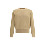 Ami Paris Beige Merino Wool Sweatshirt