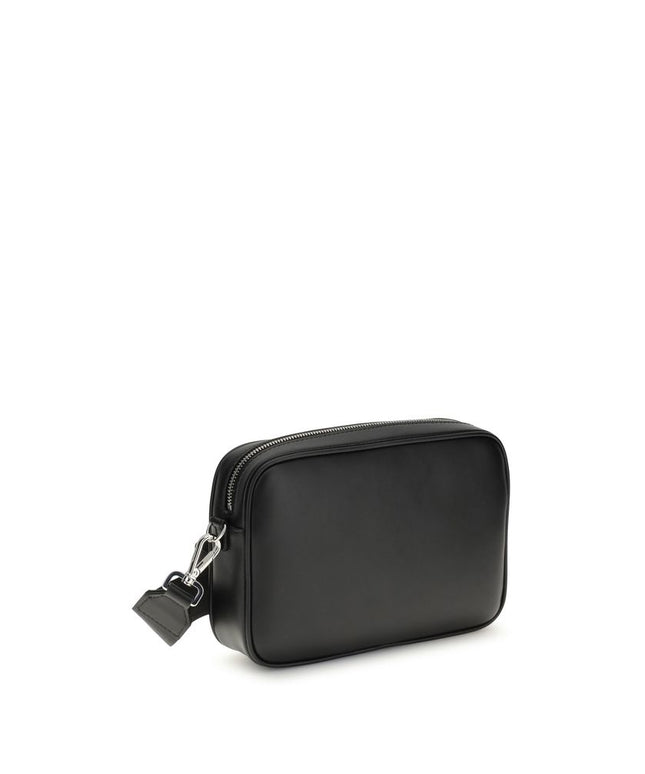 Fendi FF leather and canvas Shoulder Bag