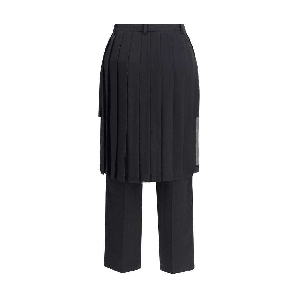 Undercover Black Acetate Casual Pants