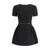 Self-Portrait Crepe short sleeve Dress