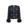 Self-Portrait Fur cuffed Jacket