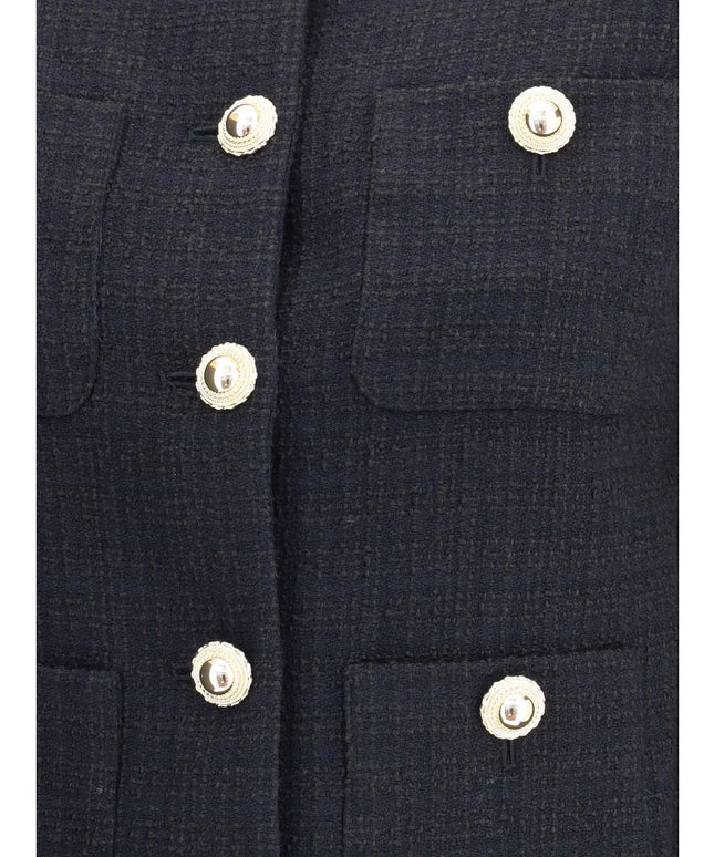 Self-Portrait Fur cuffed Jacket