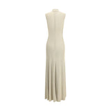 Self-Portrait Lurex knit long Dress