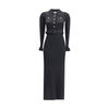 Self-Portrait Long ribbed Dress