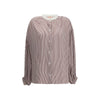 Kristina Ti Striped Shirt with wide sleeves