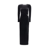 Self-Portrait Embellished velvet midi Dress
