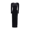 Self-Portrait Embellished velvet midi Dress