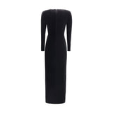Self-Portrait Embellished velvet midi Dress