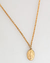 Dolce & Gabbana Gold Medallion Metal Chain Charm Men Pendant Necklace