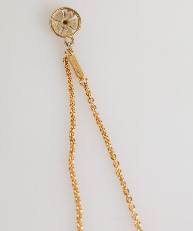 Dolce & Gabbana Gold Medallion Metal Chain Charm Men Pendant Necklace
