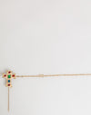 Dolce & Gabbana Lapel Pin Cross Logo Gold Chain Mens Accessories Brooch