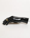 Dolce & Gabbana Gold Tone Enamel Brass Signet DG Logo Adjustable Ring