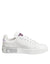 Dolce & Gabbana White Purple Leather Low Top Sneakers Shoes