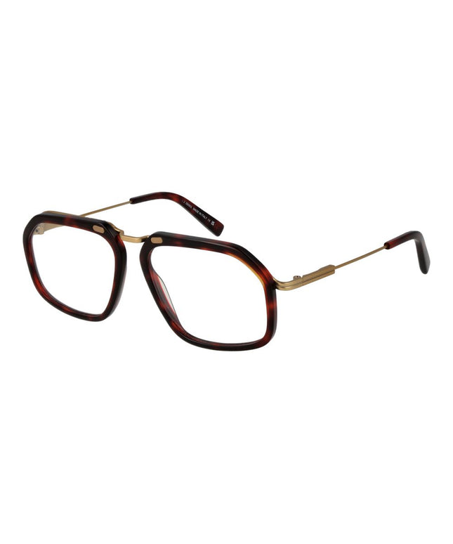 Ermenegildo Zegna Burgundy Men Glasses Frame