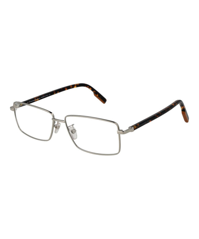 Ermenegildo Zegna Silver Men Glasses Frame