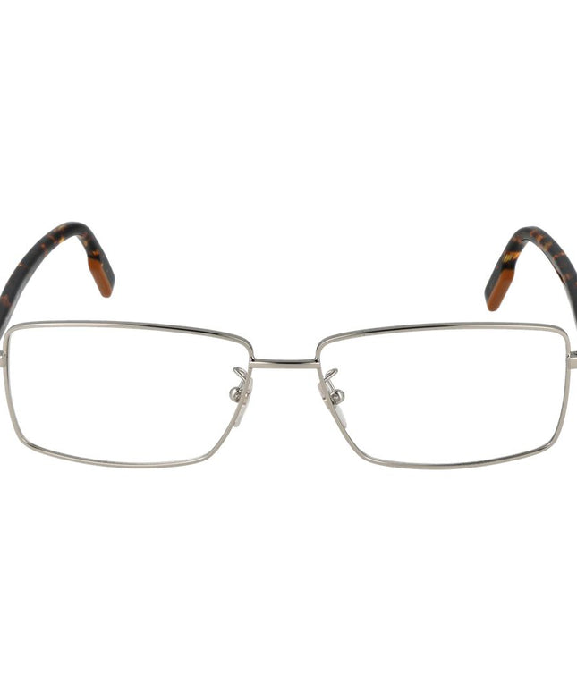 Ermenegildo Zegna Silver Men Glasses Frame