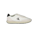 Calvin Klein Calvin Klein White Polyester Men Sneaker (Shoe Size Men: EU40/US7, nan: nan, nan: nan)