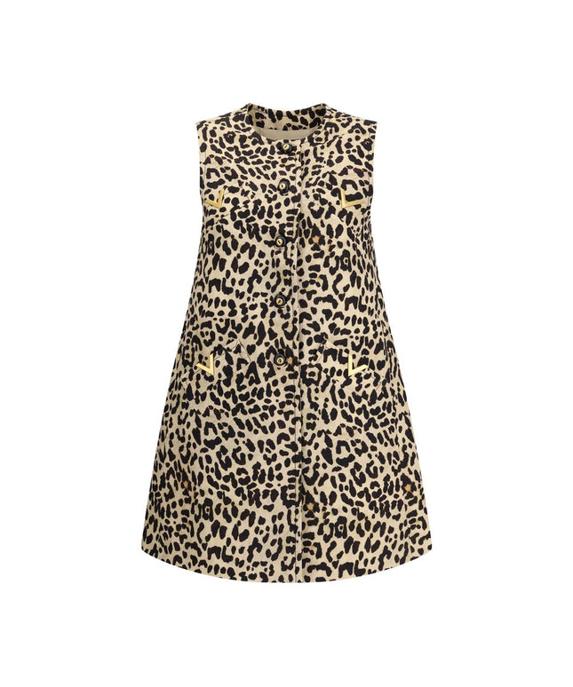 Valentino Leopard-print long Vest