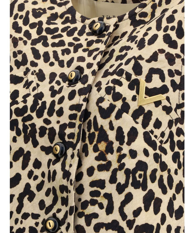 Valentino Leopard-print long Vest
