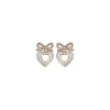 Self-Portrait Heart shaped bow Earrings
