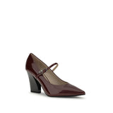 PINKO Bordeaux Calf Leather Bos Taurus High Heel Pumps