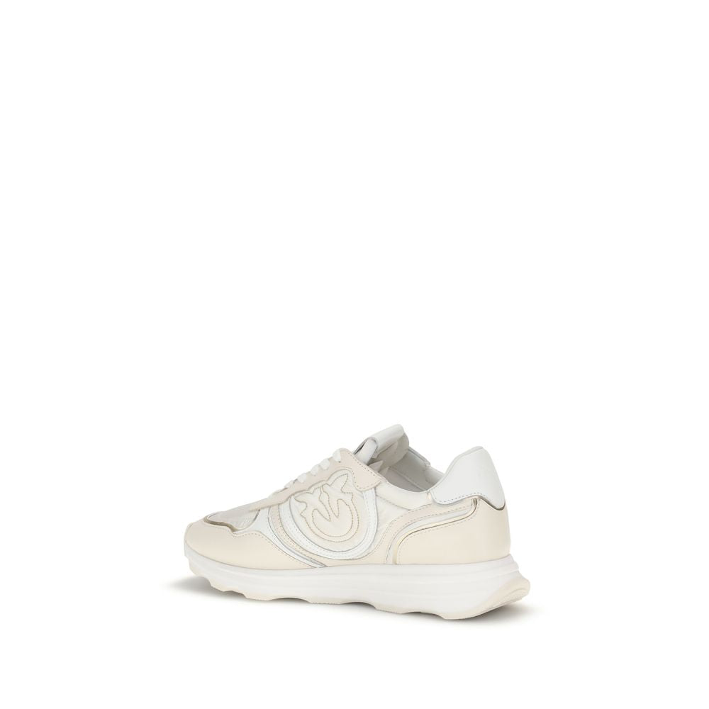 PINKO White Cotton Athletic Sneakers