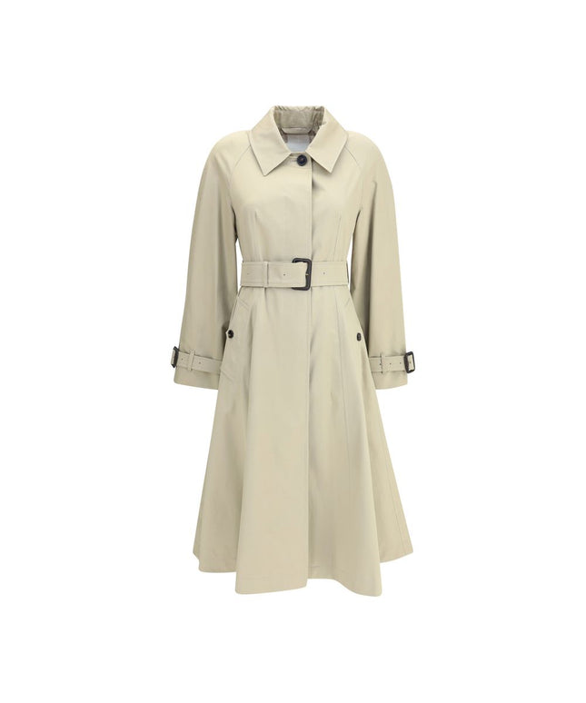 Burberry Ellingham fit-and-flare long gabardine Trench Coat