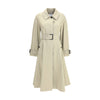 Burberry Ellingham fit-and-flare long gabardine Trench Coat
