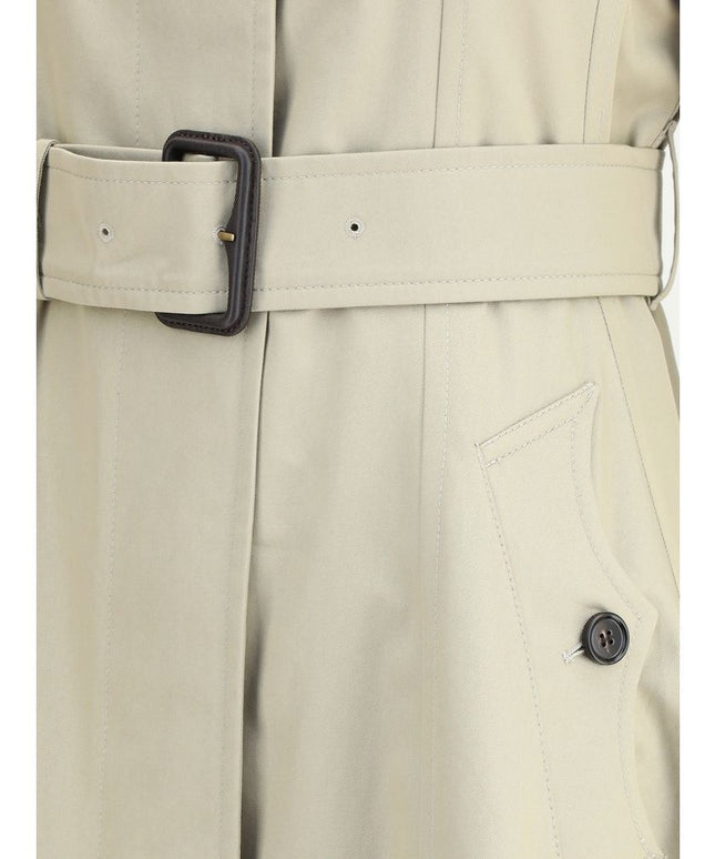 Burberry Ellingham fit-and-flare long gabardine Trench Coat