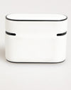 Dolce & Gabbana White Black Rubber Logo Embossed Accessory Airpods Case
