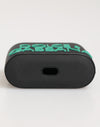 Dolce & Gabbana Black Mint Rubber Logo Embossed AccessoryAirpods Case