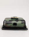 Dolce & Gabbana Multicolor Camouflage Leather Metal AccessoryAirpods Case
