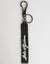 Dolce & Gabbana Black White Polyester DG Logo Silver Men Keychain Keyring