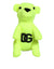 Dolce & Gabbana Neon Green Bear Embroidered Logo Men Keychain ClaspKeyring