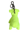 Dolce & Gabbana Neon Green Bear Embroidered Logo Men Keychain ClaspKeyring